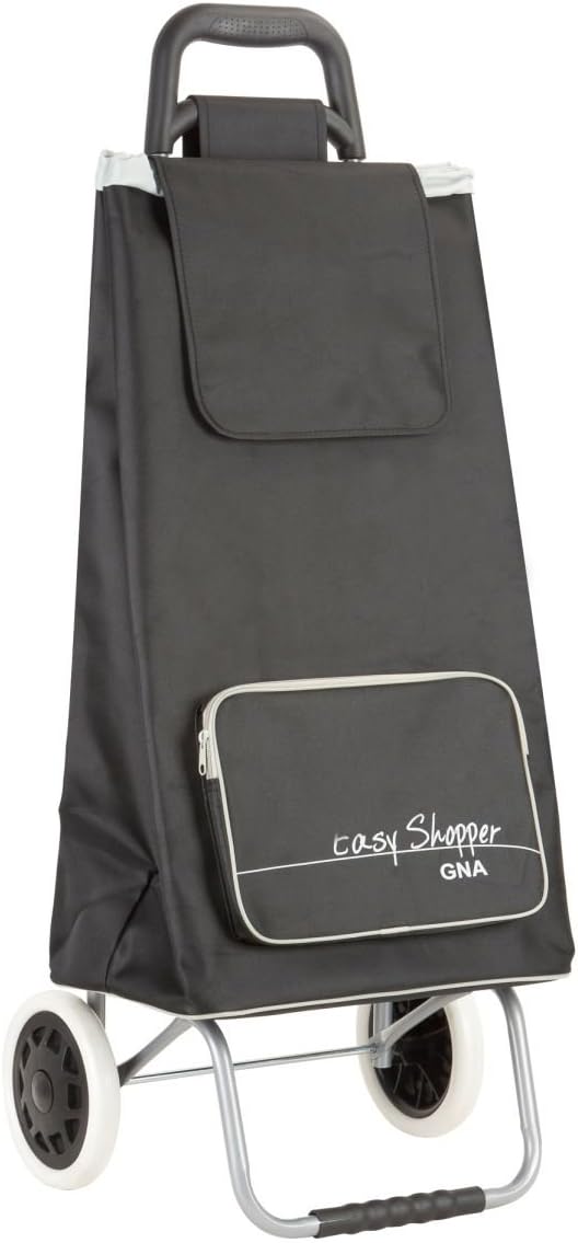 GNA Foldable Easy Shopper Trolley, Black