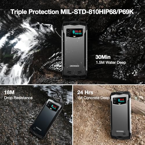 Doogee SMINI-PU-SE Mini Rugged Smartphone 2024,4.5"Qhd+Display,Android 13 Smartphone,256Gb Rom/2Tb Tf Rugged Phone Unlocked,50Mp Ai Camera,3000Mah,Ip68 Waterproof Cell Phone,Fingerprint/Face Unlock,Otg/Nfc thumb #6