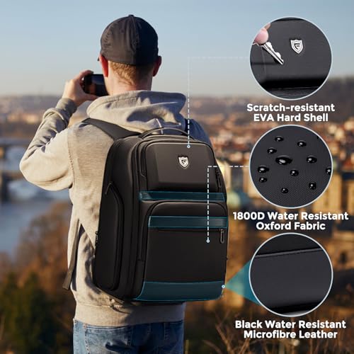 Laptop Backpack 17 Inch Business Backpack for Men, Waterproof Computer Bag for Work Travel College with USB4