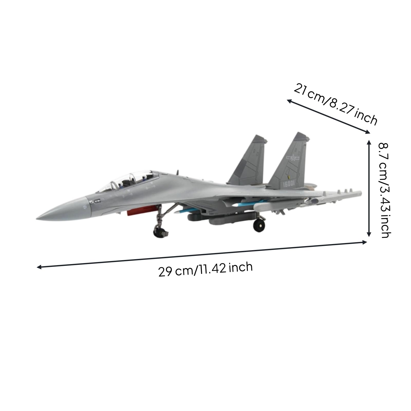 Elektronisches Kampfflugzeug Modellbausatz Flugzeug Modell Jet Modell Kampfjet Detailgetreu mit Zwei Triebwerken Und Standfestem Base Inklusive für Schreibtisch Vitrine Hobbyraum Büro 1 72