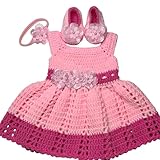 Pink crochet baby outfit. Set for new born. Coming Home Outfit. Pink Crochet Baby Dress, Infant Baby Set.