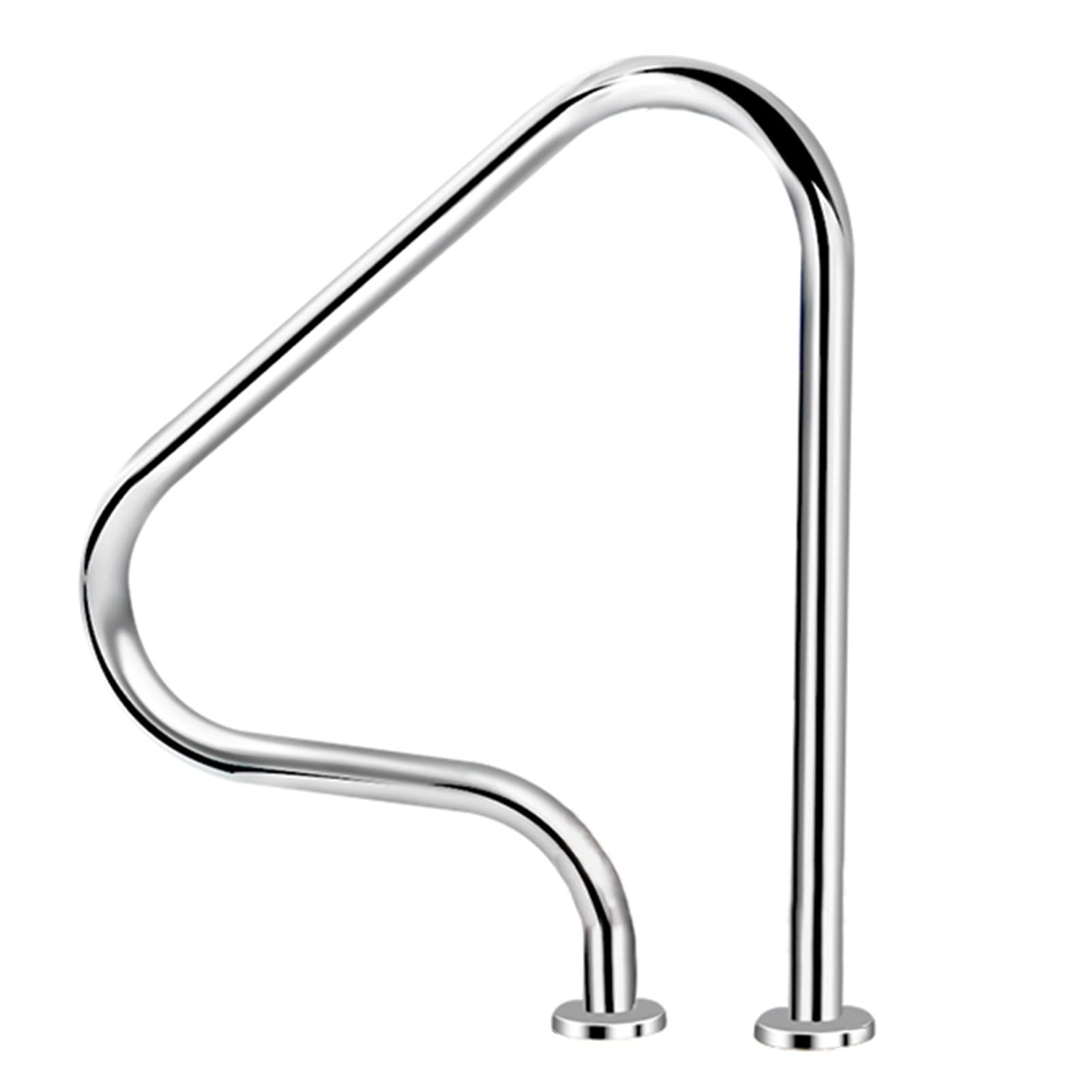 Stainless Steel Swimming Pool Handrail Pool Handrail Stair Railing 304 Stainless Steel Swimming Pool Grab Rail，for Pools Incline Positions Spa Water Park，31.5 × 31.5 in Safey Handle