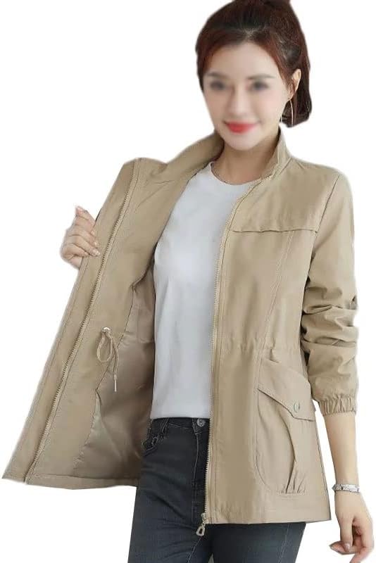 Women's Trench Coat Autumn All-match Stand Collar Short
