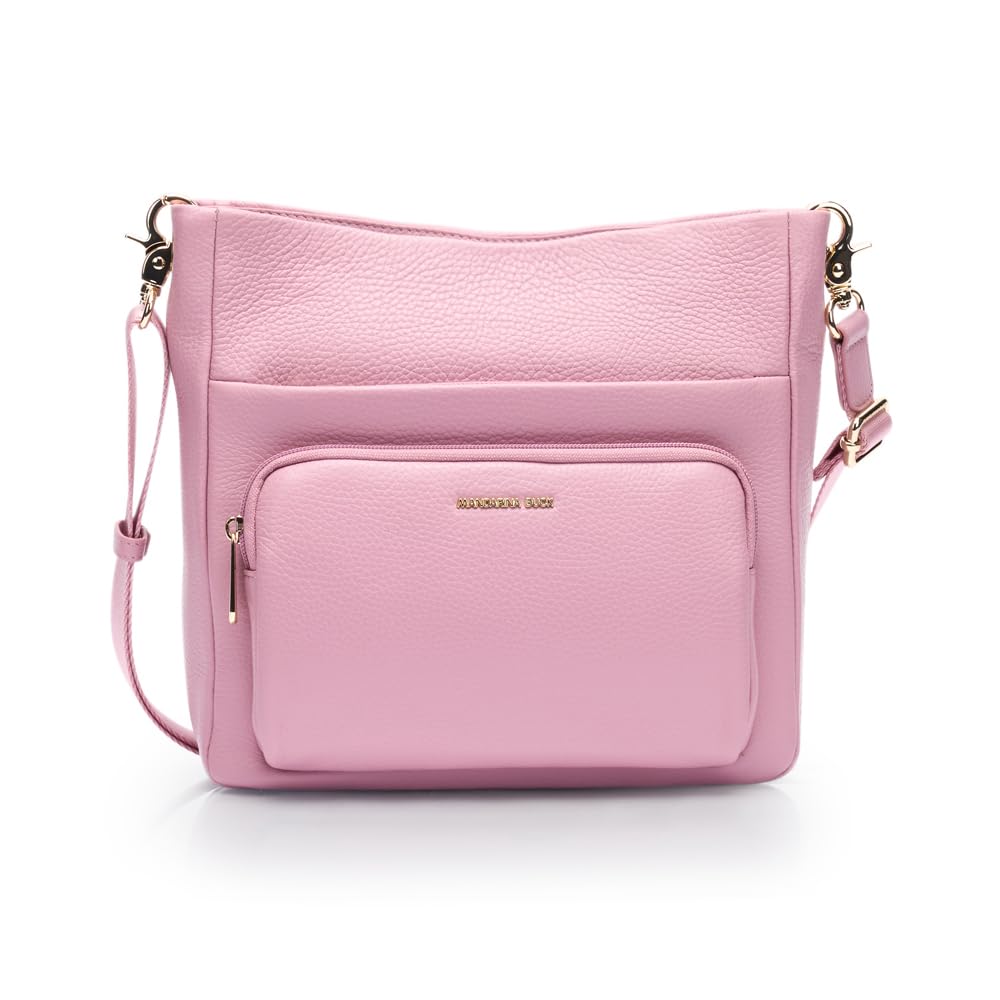 Mandarina Duck Women Mellow Leather Crossover, Lilac Rose, Taglia Unica