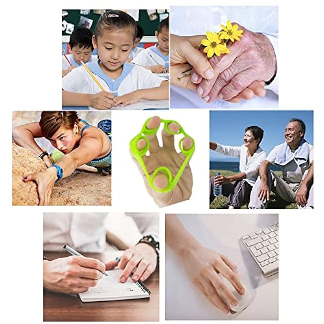 3pcs Finger Stretcher Exerciser, Hand Grip Strengthener, Hand Exerciser,Forearm Exerciser Trainer Silicone Rings for Muscle & Rehabilitation