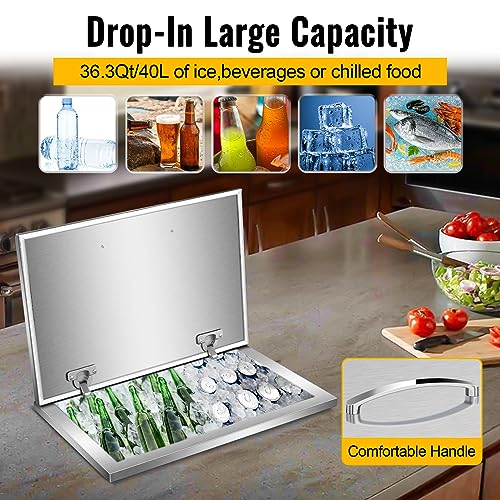 Enfriador integrado para hielo de acero inoxidable 304 miniatura 6