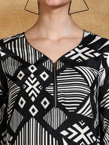 Kurta imprimé géométrique Varanga stretch pour un confort total