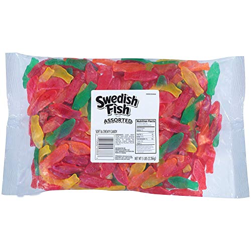 Swedish Fish Assorted Soft & Chewy Candy, 5 Lb #TOP29