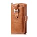 Produktbild Phone Case for Samsung s9, Miya Retro Premium PU-Leder Smart Wallet Schutzhülle Stand Kreditkartensteckplätze mit Abnehmbarer Magnetic Phone Case Cover für Samsung s9.