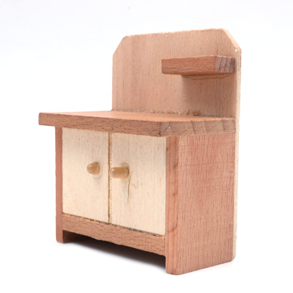 Set de 34 Meubles pour Maison de poupées à construire 185 pièces Bois Ech 1/24 Set de 34 Meubles pour Maison de poupées à construire 185 pièces Bois Ech 1/24