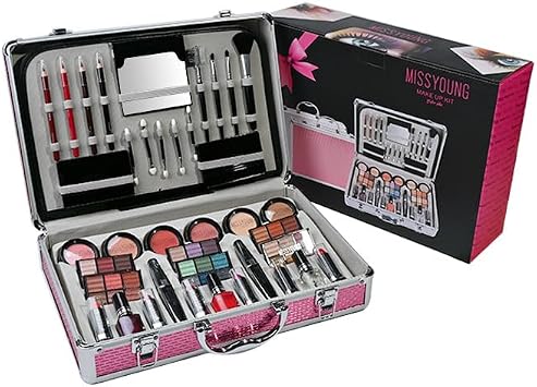 Makeup Set Cosmetics Eyeshadow Lipstick Mascara Set-rose red