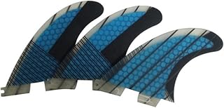 Sessleger G5 Surf Fins - Accesorio de tabla de surf ( partes, timón de panal para base de tabla de surf FCS2, color azul