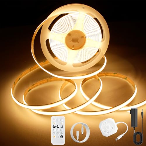 Tira de LED COB con sensor de movimiento 16.4FT 3000K miniatura 1