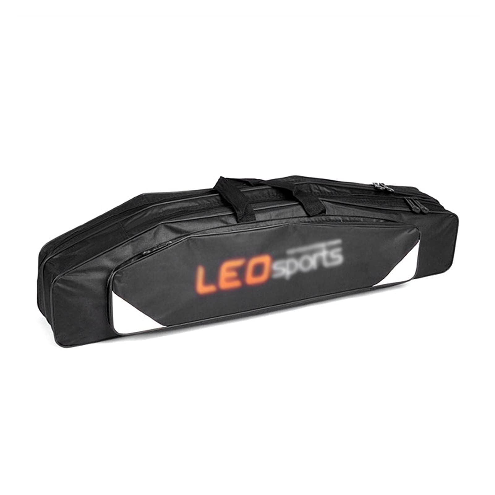 Angeltasche 80cm Tragbare Doppelschicht Angelrute Tasche wasserdichte Angelgerät Träger Aufbewahrungsfall Angeln Zubehör Angelrutenkoffer (Color : Canvas Black)
