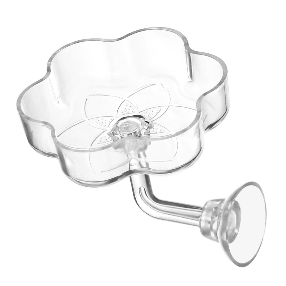Shrimp Feeding Dish, Suction Cup Aquarium Feeding Bowl Acrylic Fish Tank Feeder Tray for Aquarium Shrimp & Fish