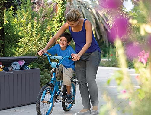 Keter 247661 Boîte de rangement de jardin Marvel+ 270 L, gris graphite - 10