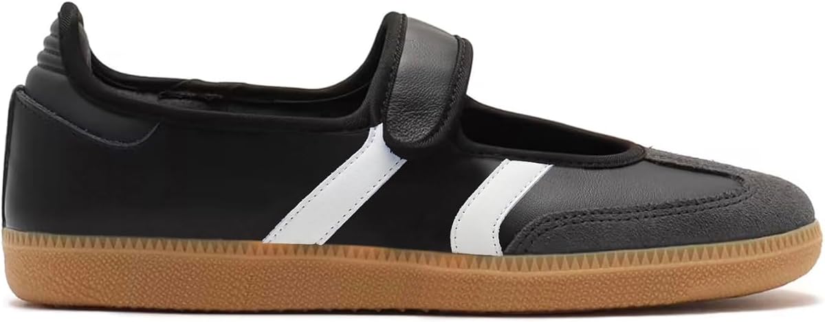 Zapatillas Mary Jane para Mujer Zapatillas de Ballet sin Cordones Zapatillas Retro para Caminar | Zapatos Mary Jane con punta redonda, gancho y bucle, calzado ligero, zapatillas de deporte de moda para mujer para caminar, viajar, hacer ejercicio, uso diario