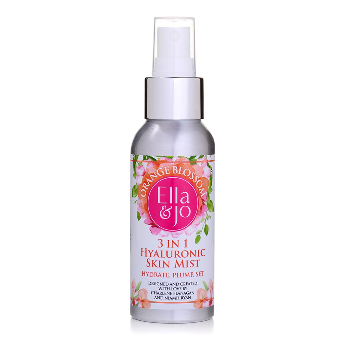 Ella & JoOrange Blossom' 3 in1 Hyaluronic Skin Mist - Instant Hydration & Dewy Glow with Chamomile, Cucumber, Witchhazel, Aloe Vera & Green Tea Extract - Vegan, Cruelty-Free, Travel-Friendly 100ml