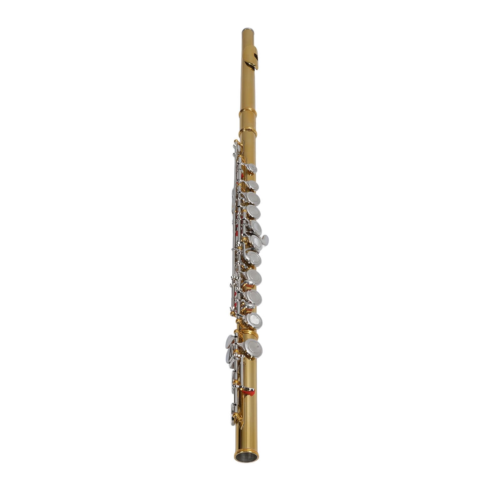 Alomejor Kit de Instrumentos de 16 Teclas con Flauta C de Latón de Calidad con Estuche de Transporte y Soporte para | Gran Opción de Regalo para los Amantes de la Música
