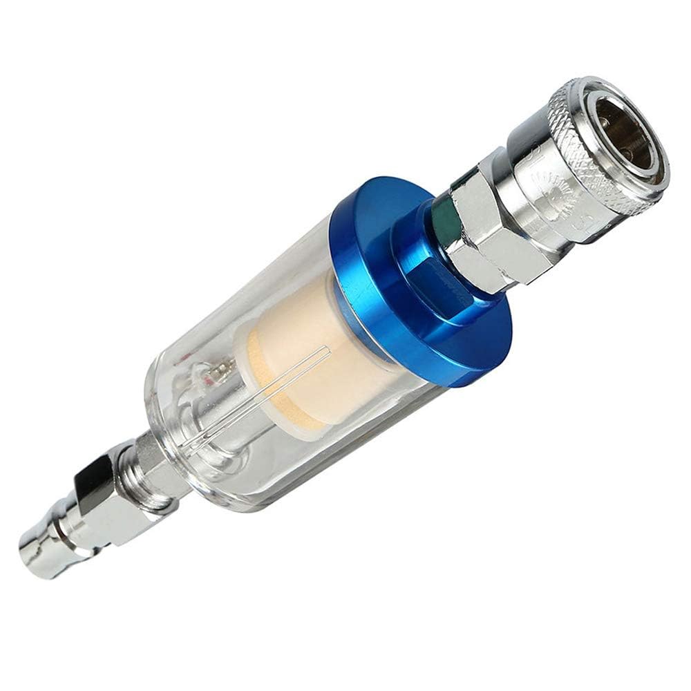 Oil Water Separator Sprayer Air Oil Water Separator Filter Kit Water Trap Clear Painting Moisture Separator with Clear Filter Bowl 1/4 Inch Thread Sprayer Air Compressor Tool Accessories-image-42