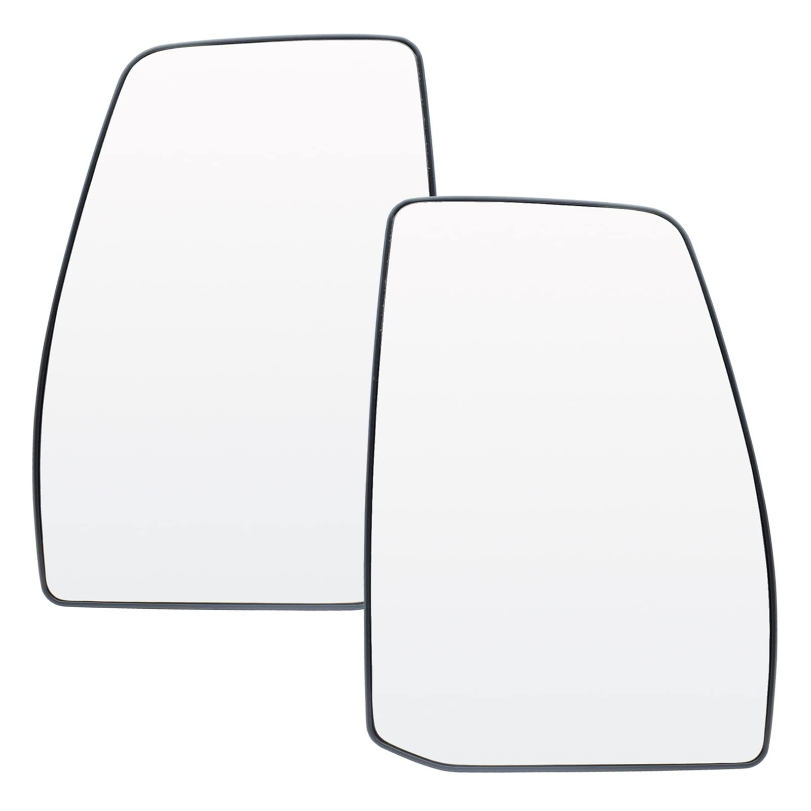 Verre Rétroviseur pour Ford pour Transit pour Personnalisé pour Tourneo 2012-2021 Côté Gauche Côté Droit Extérieur Rétroviseur Verre Plus Grand Chauffage Glace Rétroviseur (Taille : Left and Right)