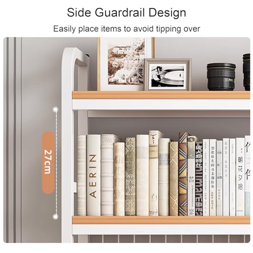 Estantería de escritorio de 2/3 niveles para dormitorio y oficina en casa, estante multiusos sobre el escritorio para libros, suministros y almacenamiento de decoración