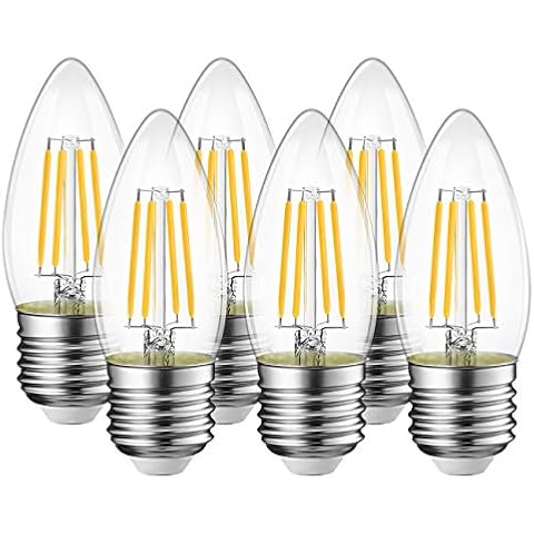 Bombillas LVWIT LED Vela Filamento E27 - Pack 6 Cover