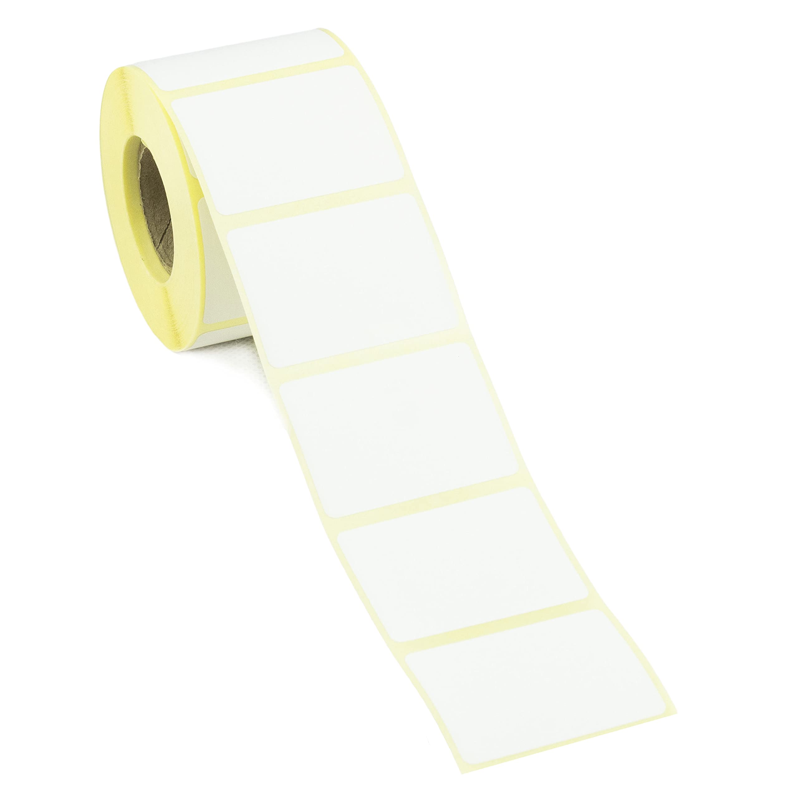 38mm x 25mm Direct Thermal Labels with Removable/Peelable Adhesive. 2,000 per roll. (3 Rolls, 38mm Core)