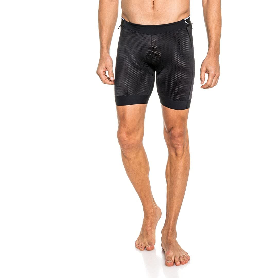 Schöffel Herren Skin Pants 8h M, atmungsaktive Stretch-Radhose mit Polster und Bodymapping, Fahrrad Unterhosen mit bakteriostatischer Silbernitrat-Behandlung