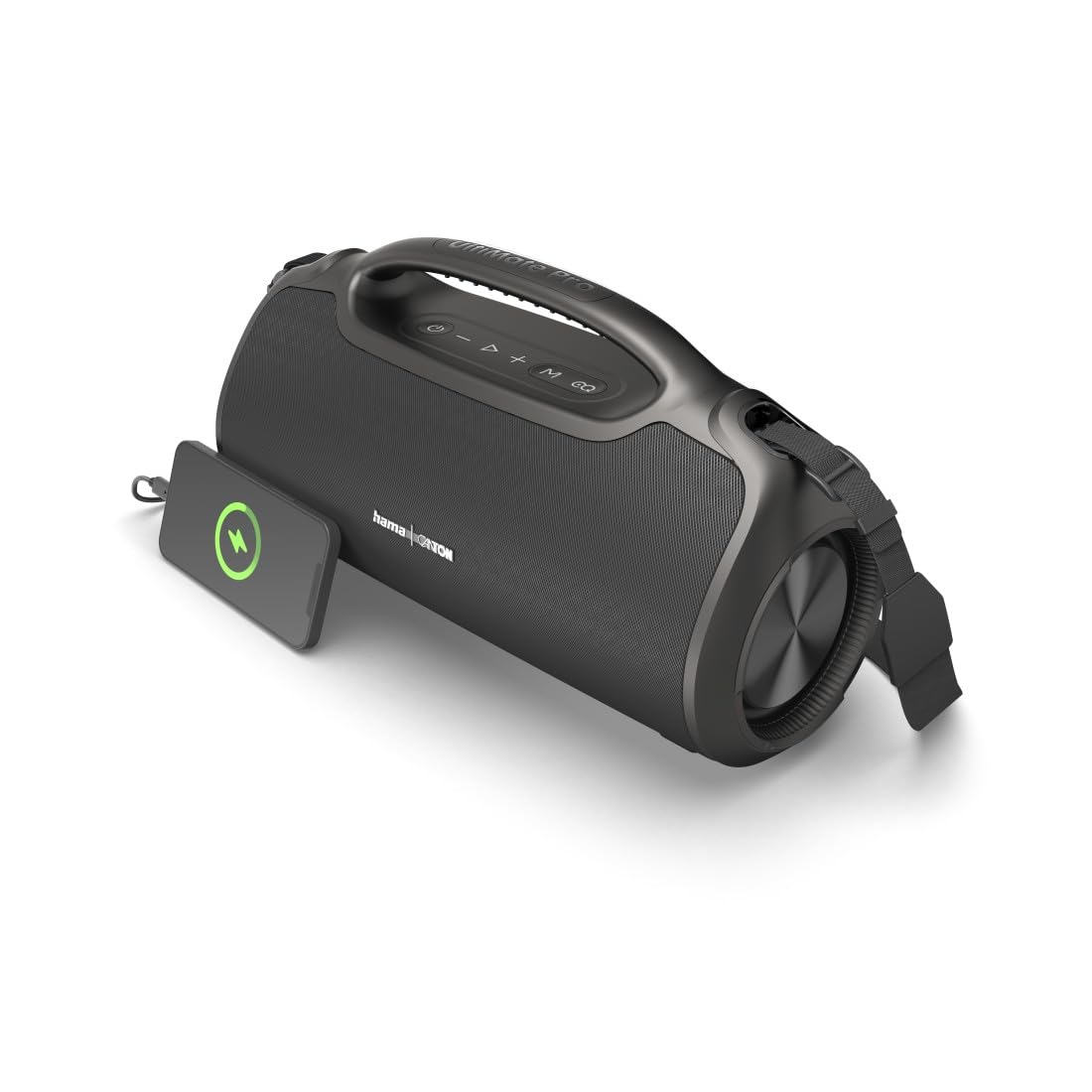 Hama Bezprzewodowy przenośny głośnik Bluetooth Ultimate Pro, mocny 120 W, 24-godzinny czas ładowania, wodoodporny głośnik IPX6, pyłoszczelny, wbudowany power bank USB-C, czarny