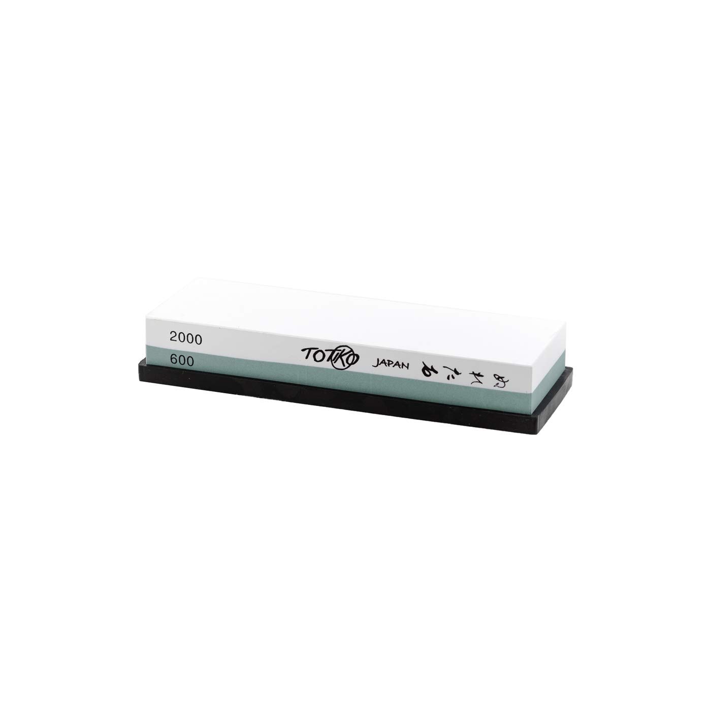 Pietra affilacoltelli ad acqua giapponese, cote con materiale 3 volte più duraturo per affilatura coltelli professionali, grana 600/2000 - TOTIKO Japan Knives