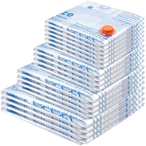 Vacuum Storage Bags 18 Pack,4 Jumbo, 4 Large, 4...
