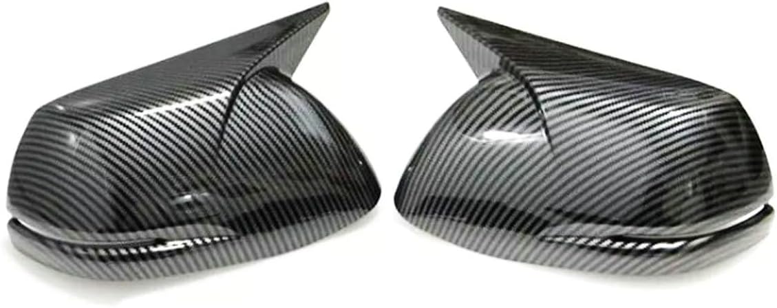 1 Pair Side Rear View Mirror Cover Horn OX Cap Carbon Fiber look Style Trim NEW for Honda CRV CR-V 2012 2013 2014 2015 2016 2017 2018 2019 2020 2021 Left Right
