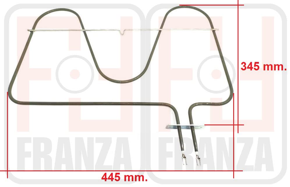 Franza Resistenza maxi forno per Nardi Electrolux 445 x 345 mm. 1400 Watt. - 040118009904R - 50245986000 - RE2588
