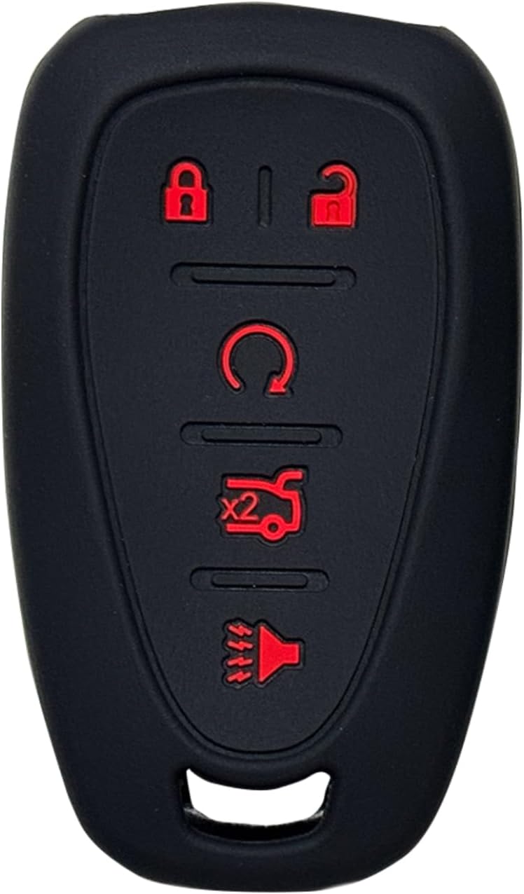 Fit Chevrolet Malibu Equinox 5 Button Remote Key Fob Silicone Skin Case Cover - Foto 9