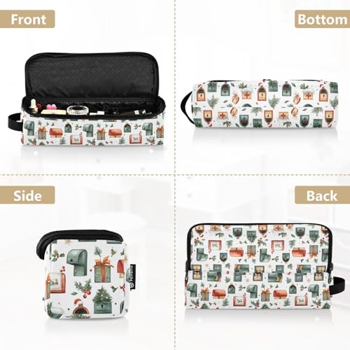 Bolsa de viaje para herramientas de cabello con base resistente al calor blanca mármol miniatura 5
