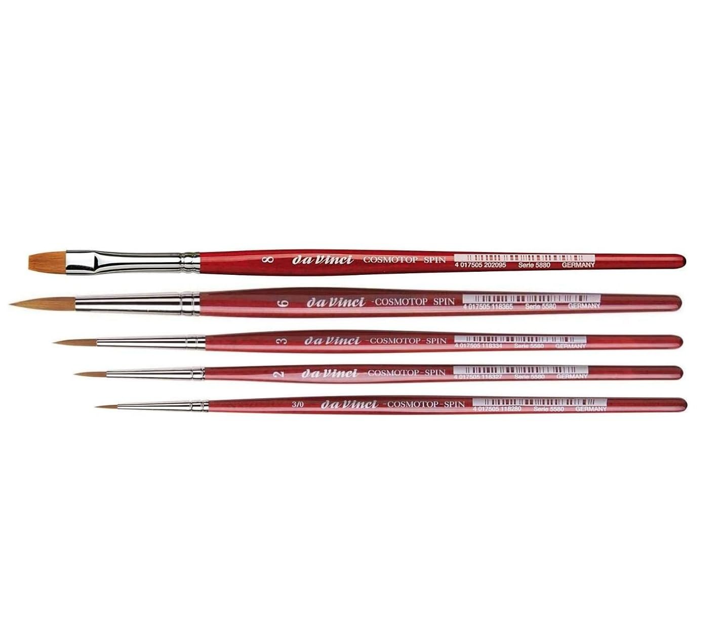 Series 5580 cosmotop Spin - Aquarell Pinsel Synthetik, no. 0/3, 2, 3, 6 und Series 5880. NO.8