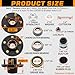 GREPSPUD 2 Sets Trailer Hub Kits 5 on 4.5'' for 3500 lbs 1-1/16'' to 1-3/8'' #84 Tapered Axle, Prelubricated L44649 L68149 Bearings 5x4.5 Trailer Replacement Idler Hub 5 Lug Bolt Trailer Wheel Hub Kit