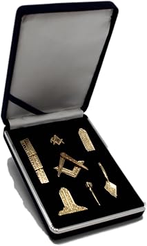 D9996 Masonic Miniature Working Tools Gold Platted