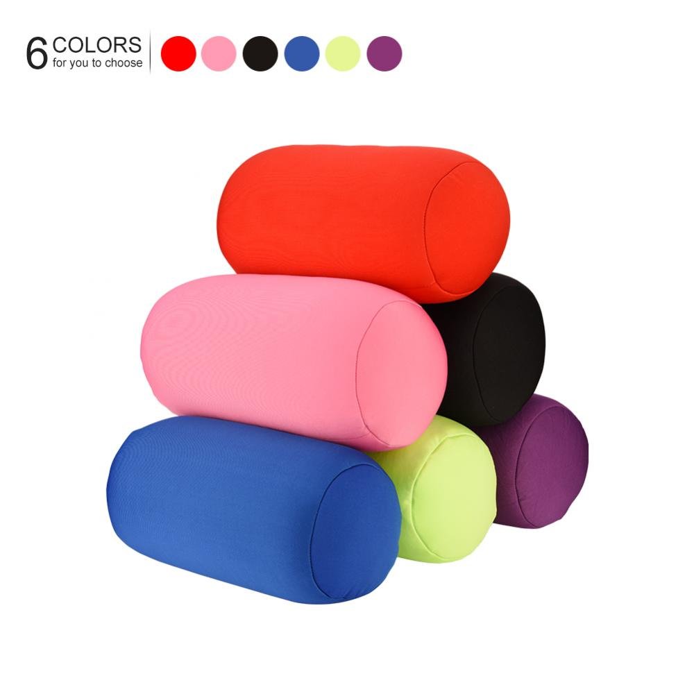 Mini Oreiller Rouleau Coussin pour Voiture Canapé Oreiller pour Voyages Bureau 29x16cm (Couleur : Rose)