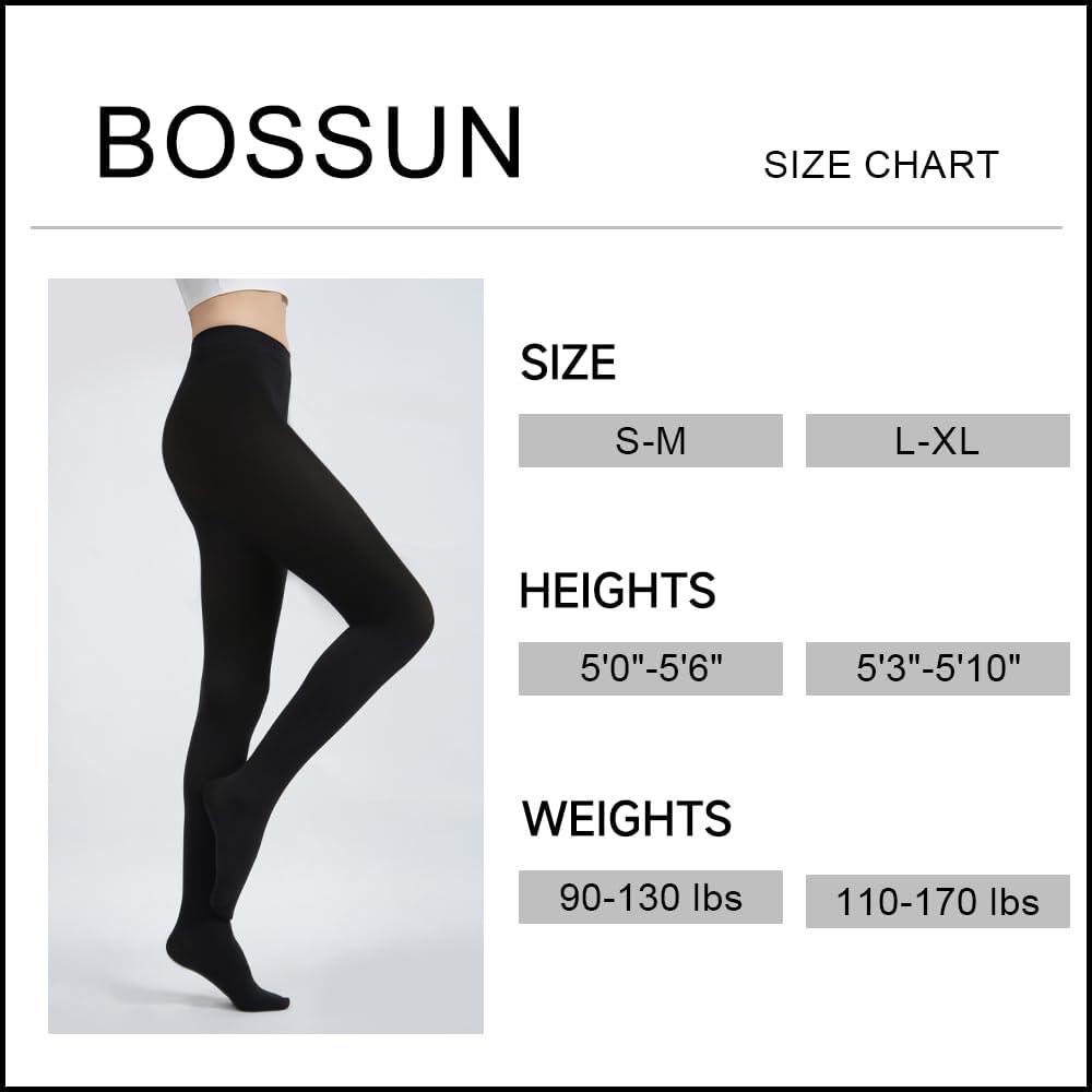 Womens 80 Denier Opaque Tights High Waisted Ultra Soft Microfiber Elastic Black Solid Color Footed Pantyhose for Women - Image 6