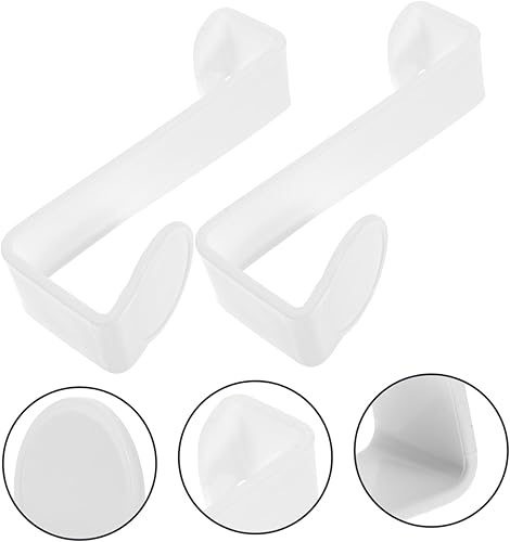 Miniatura 9 de 2 ganchos z fáciles de instalar para asiento de inodoro baño cocina ganchos de plástico para abrigos sombreros paraguas