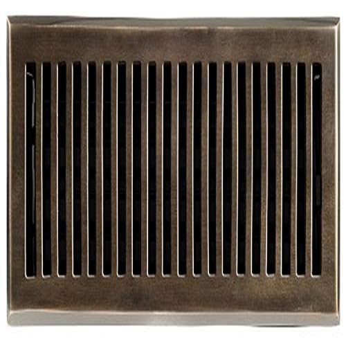 Brass Elegans 116E AB Solid Cast Brass Contemporary 4-Inch by 12-Inch Floor Register, Antique Brass Finish Model Brass Elegans 116E AB Solid Cast Brass Contemporary 4-Inch by 12-Inch Floor Register, Antique Brass Finish Model
