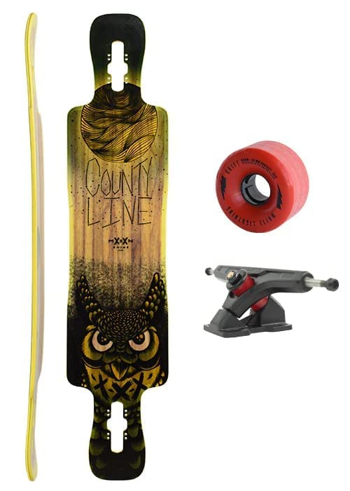 Amazon.co.jp: Moonshine Manufacturing ロングボードスケートボード  