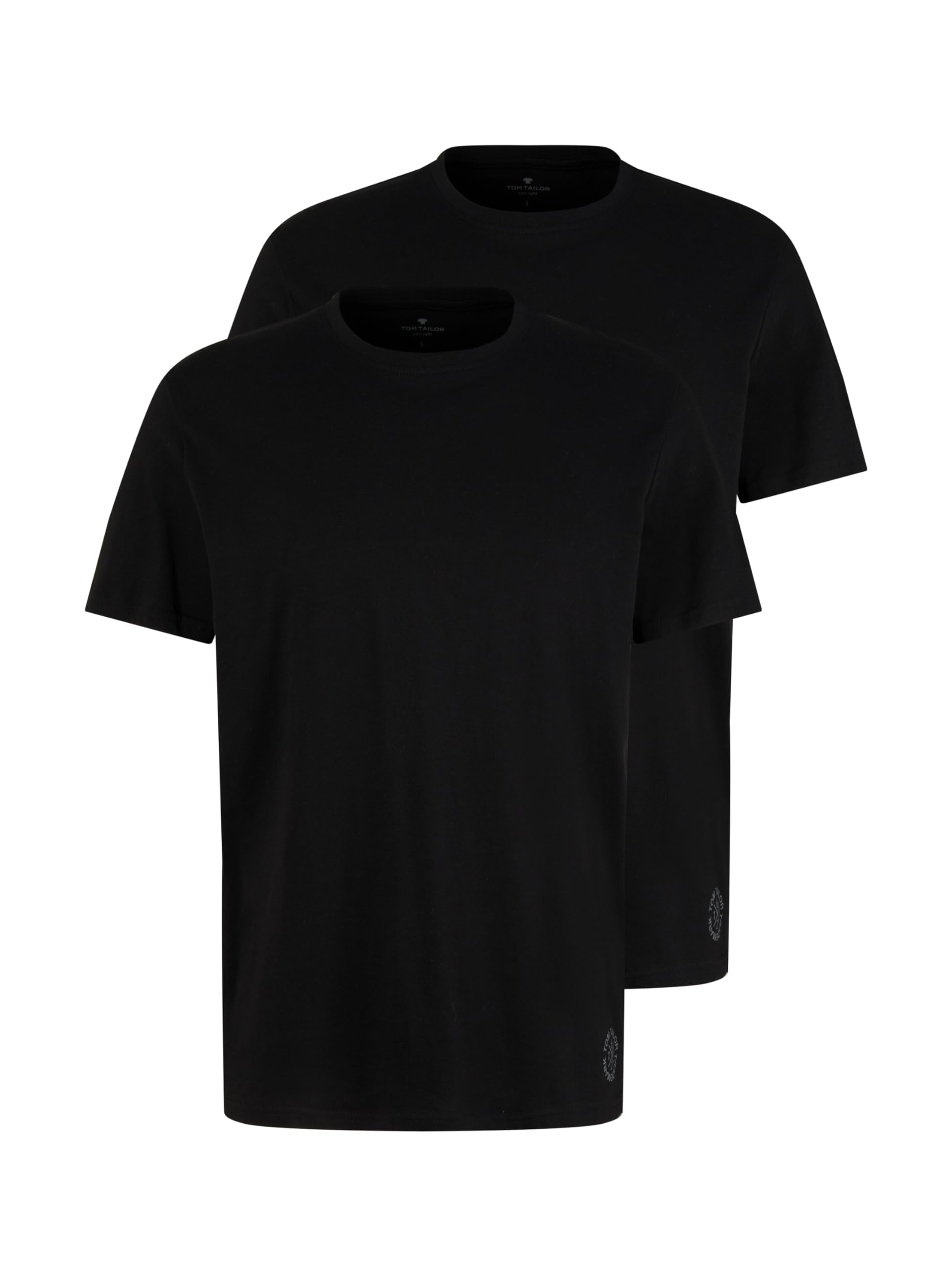 Tom Tailor Herren Doppelpack Crewneck T-Shirt