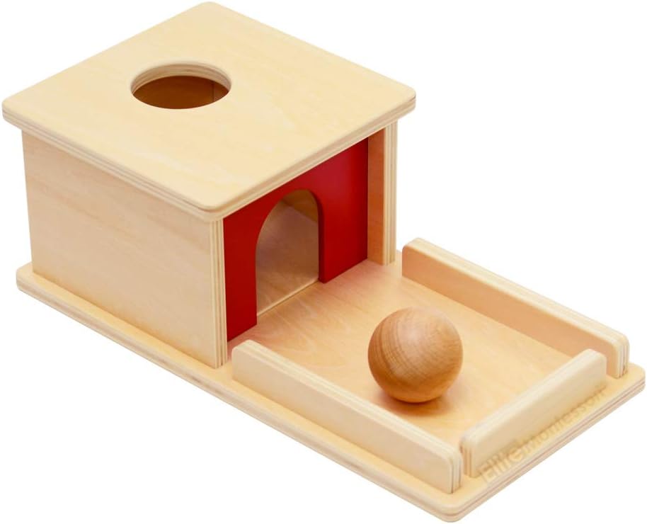 Object Permanence Box with Tray and Ball
