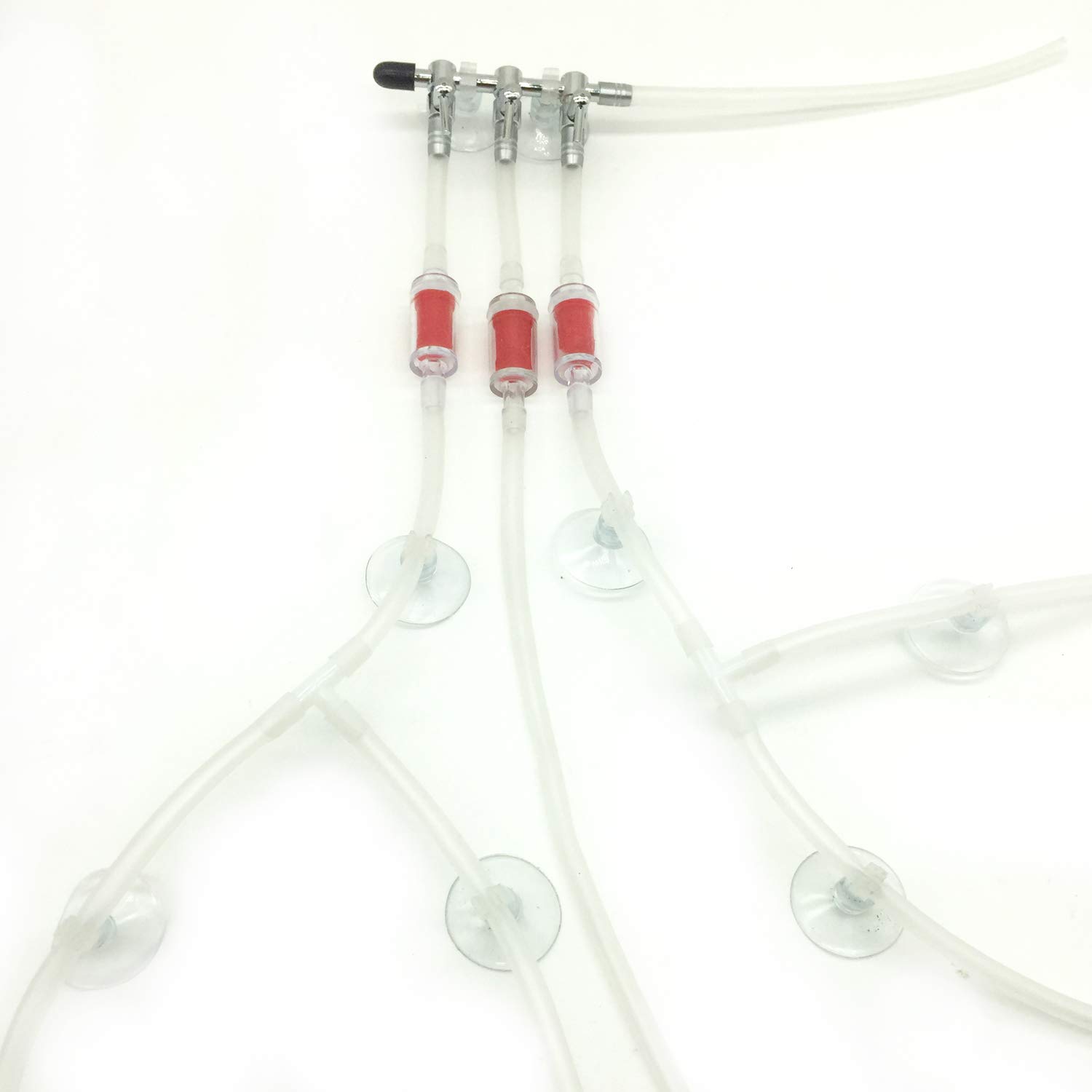 Kit 24 Pezzi Per Pompa Aria Acquario - Tubo, Valvole, Pietre Porose E Accessori