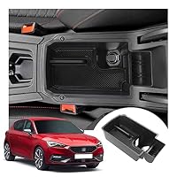 CDEFG Organizador Para Consola Central De Seat Leon MK4 Y Cupra Formentor 2020-2025 – Bandeja Con Tapete Antideslizante, ABS De Calidad
