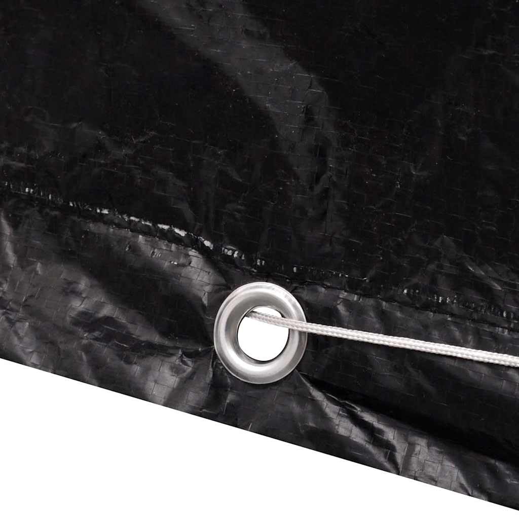 Cubierta para muebles de jardín 300 × 140 × 90 cm, lona impermeable con 10 ojales de aluminio y cuerda de fijación, resistente a la rotura y a los rayos UV, transpirable, para muebles de jardín