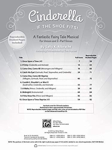 Cinderella. . . If the Shoe Fits!: A Fantastic Fairy Tale Musical for Unison and 2-Part Voices (Kit), Vook & Online PDF/Audio - Image 2